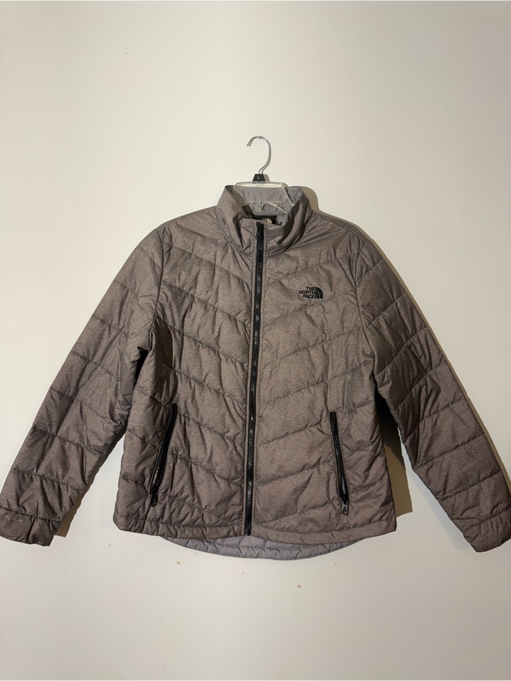 The North Face Women's Tamburello 2 Insulated Jacket Heather Gray Quilted Size L